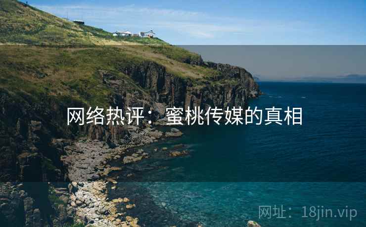 网络热评:蜜桃传媒的真相  第2张 网络热评:蜜桃传媒的真相  第2张