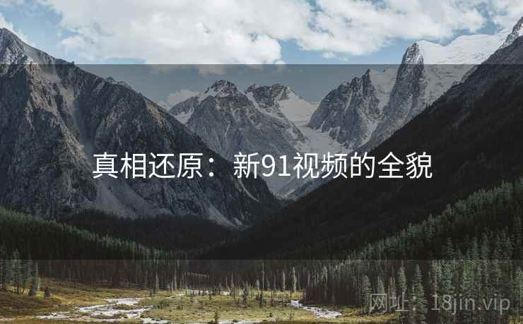 真相还原:新91视频的全貌  第2张 真相还原:新91视频的全貌  第2张