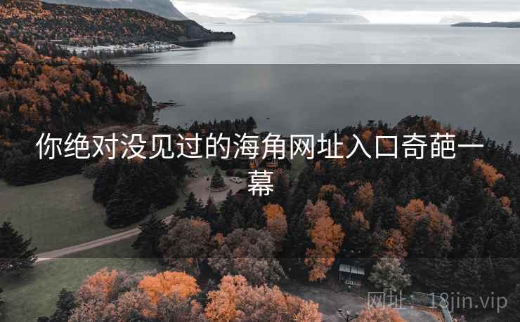 你绝对没见过的海角网址入口奇葩一幕