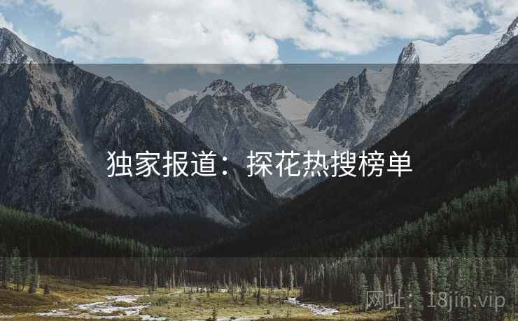 独家报道:探花热搜榜单