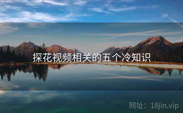 探花视频相关的五个冷知识