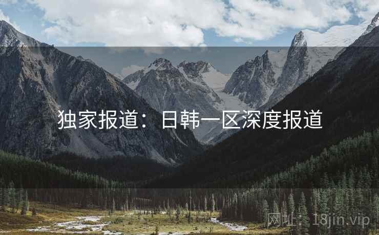 独家报道:日韩一区深度报道
